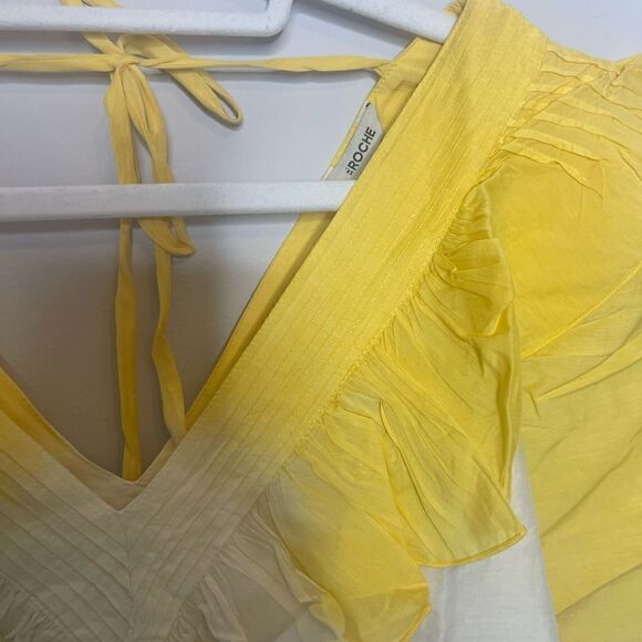 St Roche Sabina top in yellow/ blue New - Picture 7 of 8